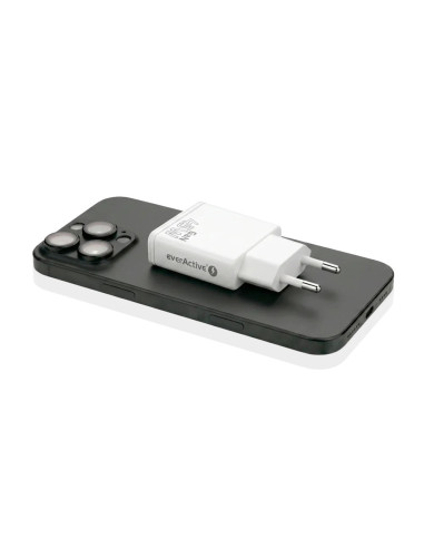 Everactive Ładowarka Sieciowa Gan 1 X Usb, 1 X Usb-C Quick Charge 3.0 45W Biała Sc-460Q