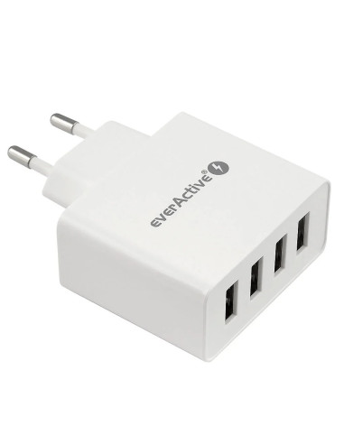 Everactive Ładowarka Sieciowa 4Xusb 5A - Biała Sc-400