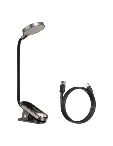 Baseus Mini Lampka Lampa Led Z Klipsem Szary (Dgrad-0G)