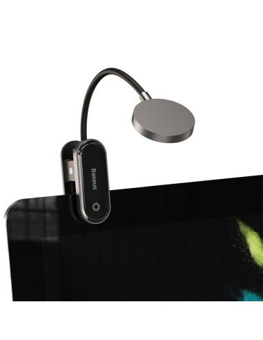 Baseus Mini Lampka Lampa Led Z Klipsem Szary (Dgrad-0G)