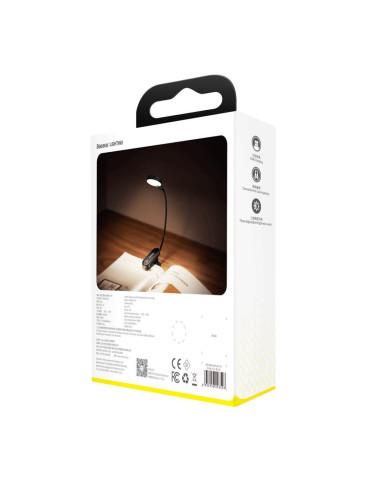 Baseus Mini Lampka Lampa Led Z Klipsem Szary (Dgrad-0G)