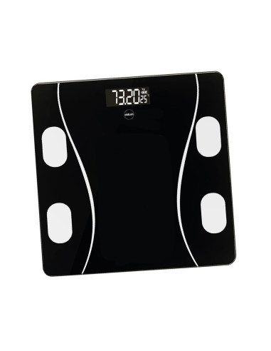 Eldom Inteligentna Waga Osobowa Two610 Iliie Do 180 Kg, Wskaźnik Bmi ,Bmr,Lbm Aplikacja Kompatybilna Z Systemami Android Oraz