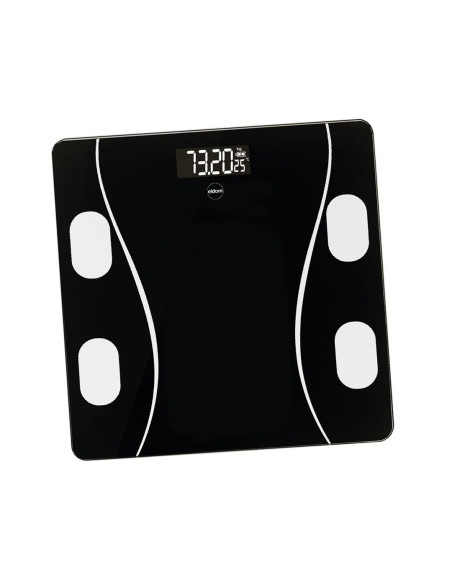 Eldom Inteligentna Waga Osobowa Two610 Iliie Do 180 Kg, Wskaźnik Bmi ,Bmr,Lbm Aplikacja Kompatybilna Z Systemami Android Oraz