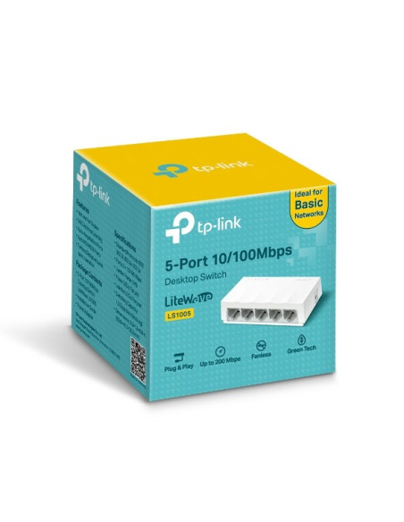 Switch Tp-Link Litewave Ls1005, 5 Portów Rj45 10/100 Mb/S