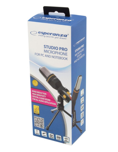 Mikrofon Esperanza Studio Pro Eh182 (Kolor Czarny)