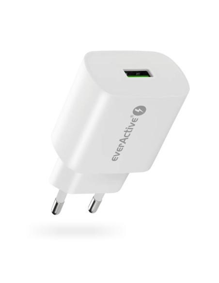 Everactive Ładowarka Sieciowa Gan 1 X Usb--C Quick Charge 3.0 18W Czarna Sc-250Q