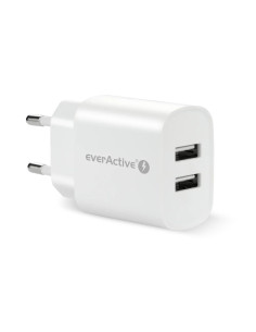 Everactive Ładowarka Sieciowa 2Xusb 2,4A Biała Sc-220