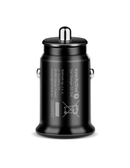 Everactive Ładowarka Samochodowa 2 X Usb Czarna + Kabel Cc-25C