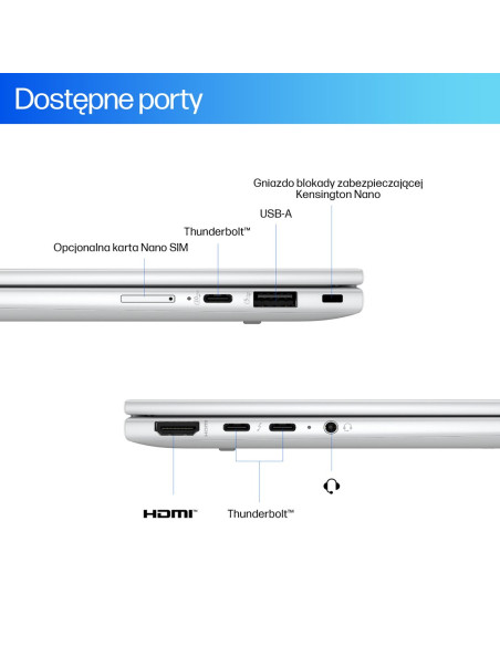 Hp Elitebook X Flip G1I Next Gen Ai Copilot+ Pc Intel Core Ultra 7 258V Hybryda (2W1) 35,6 Cm (14") Ekran Dotykowy 2.5K 32 Gb Lp