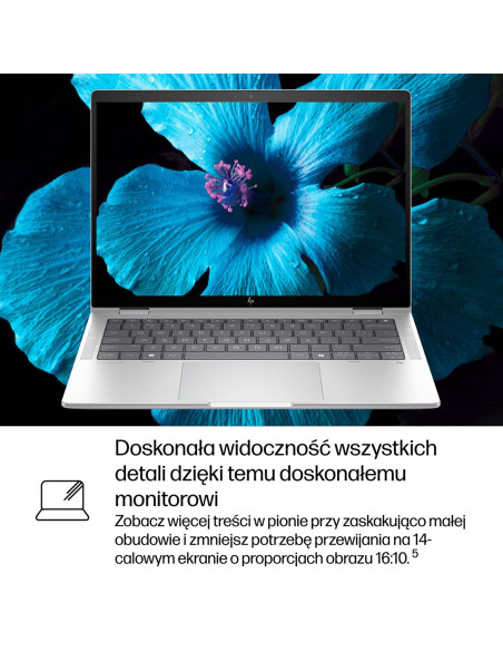 Hp Elitebook X Flip G1I Next Gen Ai Copilot+ Pc Intel Core Ultra 7 258V Hybryda (2W1) 35,6 Cm (14") Ekran Dotykowy 2.5K 32 Gb Lp