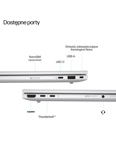 Hp Elitebook 8 G1I Ai Intel Core Ultra 5 225U Laptop 35,6 Cm (14") Wuxga 16 Gb Ddr5-Sdram 512 Gb Ssd Wi-Fi 6E (802.11Ax) Windows