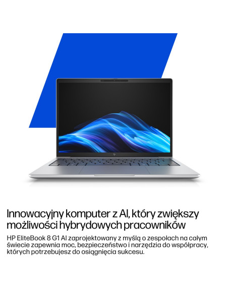 Hp Elitebook 8 G1I Ai Intel Core Ultra 5 225U Laptop 35,6 Cm (14") Wuxga 16 Gb Ddr5-Sdram 512 Gb Ssd Wi-Fi 6E (802.11Ax) Windows