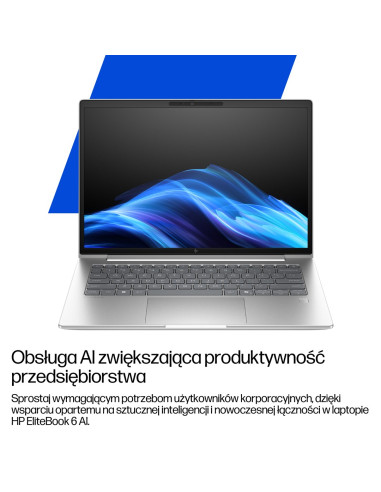 Hp Elitebook 6 G1I Ai Pc Intel Core Ultra 7 265U Laptop 35,6 Cm (14") Wuxga 24 Gb Ddr5-Sdram 512 Gb Ssd Wi-Fi 6E (802.11Ax) Wind