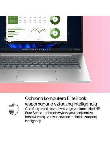 Hp Elitebook 6 G1I Ai Pc Intel Core Ultra 7 265U Laptop 35,6 Cm (14") Wuxga 24 Gb Ddr5-Sdram 512 Gb Ssd Wi-Fi 6E (802.11Ax) Wind