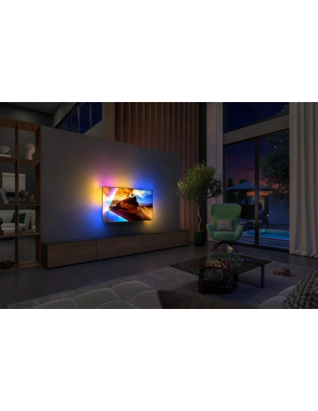 Philips Ambilight 55Oled801/12 Telewizor 139,7 Cm (55") 4K Ultra Hd Smart Tv Wi-Fi Czarny