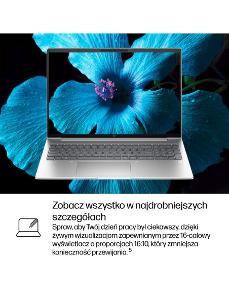 Hp Probook 4 G1I Ai Intel Core Ultra 7 255H Laptop 40,6 Cm (16") Wuxga 24 Gb Ddr5-Sdram 512 Gb Ssd Wi-Fi 6E (802.11Ax) Windows 1
