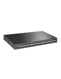 Tp-Link Jetstream Tl-Sg3452Xp Przełącznik Sieciowy Zarządzany L2+ Gigabit Ethernet (10/100/1000) Obsługa Poe 1U Czarny