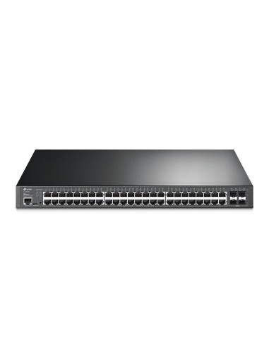 Tp-Link Jetstream Tl-Sg3452Xp Przełącznik Sieciowy Zarządzany L2+ Gigabit Ethernet (10/100/1000) Obsługa Poe 1U Czarny