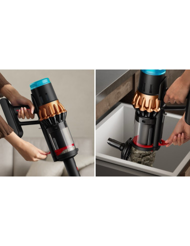 Dyson V16 Piston Animal Submarine Odkurzacz Stojący 2 W 1 Bateria Suchy Hepa Bez Worka 900 W Czarny, Miedziany