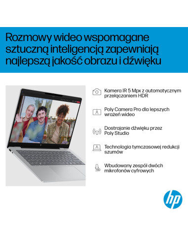 Hp Omnibook 7 Ai 14-Fr0003Nw Intel Core Ultra 5 225U Laptop 35,6 Cm (14") 2K 16 Gb Lpddr5-Sdram 512 Gb Ssd Wi-Fi 6E (802.11Ax) W