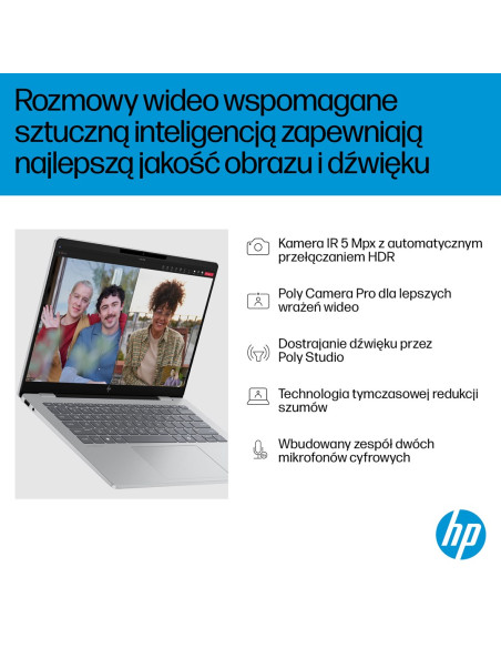 Hp Omnibook 7 Ai 14-Fr0003Nw Intel Core Ultra 5 225U Laptop 35,6 Cm (14") 2K 16 Gb Lpddr5-Sdram 512 Gb Ssd Wi-Fi 6E (802.11Ax) W