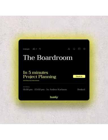 Humly Room Display 20,3 Cm (8") 1024 X 768 Px Lcd 802.11A, 802.11B, 802.11G, Wi-Fi 4 (802.11N) Czarny Kopolimer Akrylonitrylo-Bu