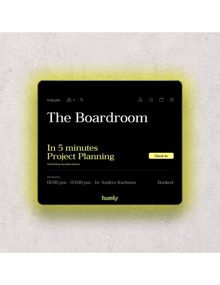 Humly Room Display 20,3 Cm (8") 1024 X 768 Px Lcd 802.11A, 802.11B, 802.11G, Wi-Fi 4 (802.11N) Czarny Kopolimer Akrylonitrylo-Bu