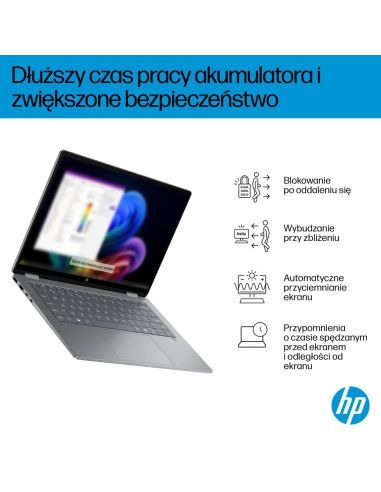 Hp Omnibook X Flip 2In1 14-Fk0020Nw Ryzen Ai 5 340 14"2K Oled 300Nits Lbl Glosy 16Gb Lpddr5X Ssd512 Radeon 840M Cam5Mp+Ir  59Wh 