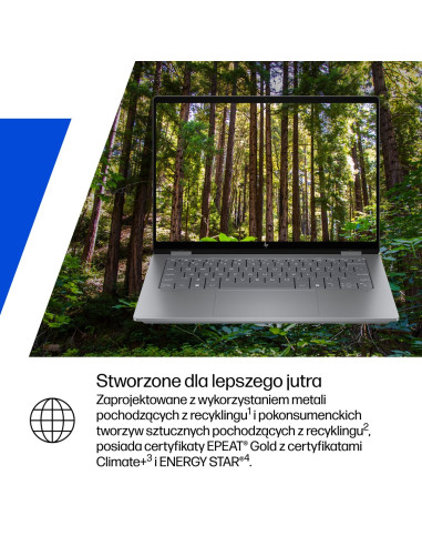 Hp Omnibook X Flip 2In1 14-Fk0020Nw Ryzen Ai 5 340 14"2K Oled 300Nits Lbl Glosy 16Gb Lpddr5X Ssd512 Radeon 840M Cam5Mp+Ir  59Wh 