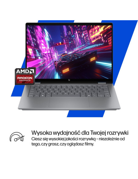 Hp Omnibook X Flip 2In1 14-Fk0020Nw Ryzen Ai 5 340 14"2K Oled 300Nits Lbl Glosy 16Gb Lpddr5X Ssd512 Radeon 840M Cam5Mp+Ir  59Wh 