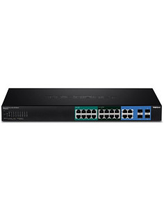Trendnet Switch 20-Portowy Gbit Upoe 370W Web Smart 19" 2