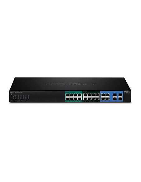 Trendnet Switch 20-Portowy Gbit Upoe 370W Web Smart 19"