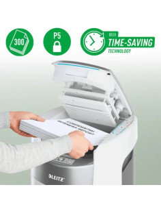 Niszczarka Leitz Iq Optimax Autofeed 300, P5, 300 Kartek, 25 L Kosz 2