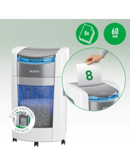 Niszczarka Leitz Iq Optimax Autofeed 300, P5, 300 Kartek, 25 L Kosz