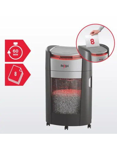 Niszczarka Rexel Shredmax Autofeed+ 300M, P5, 300 Kartek, 25 L Kosz