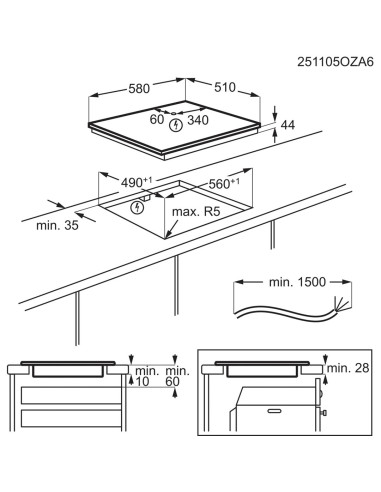 Płyta Indukcyjna Electrolux Eis62453Iz Senseboil 700 Saphirmatt® 60Cm