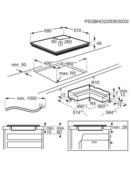 Płyta Indukcyjna Electrolux Eis62453Iz Senseboil 700 Saphirmatt® 60Cm