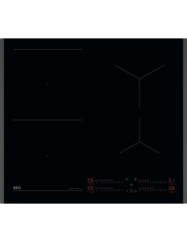 Aeg Ti64Ib10Fb Czarny Wbudowany 60 Cm Płyta Indukcyjna Strefowa 4 Stref(Y)