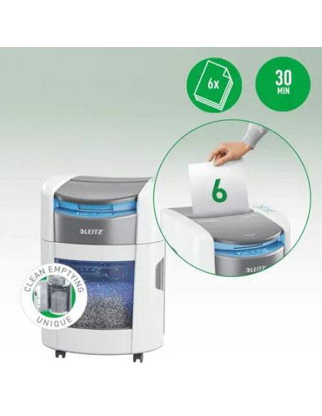 Niszczarka Leitz Iq Optimax Autofeed 150, P5, 150 Kartek, 15 L Kosz