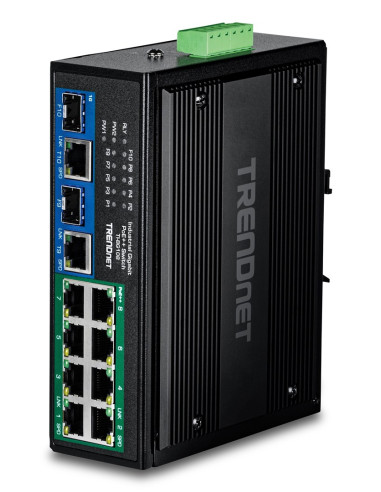 Switch Trendnet 10-Port Przemysłowy Gigabit 400W