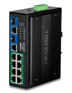 Switch Trendnet 10-Port Przemysłowy Gigabit 400W 2