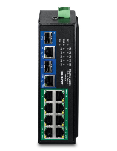 Switch Trendnet 10-Port Przemysłowy Gigabit 400W