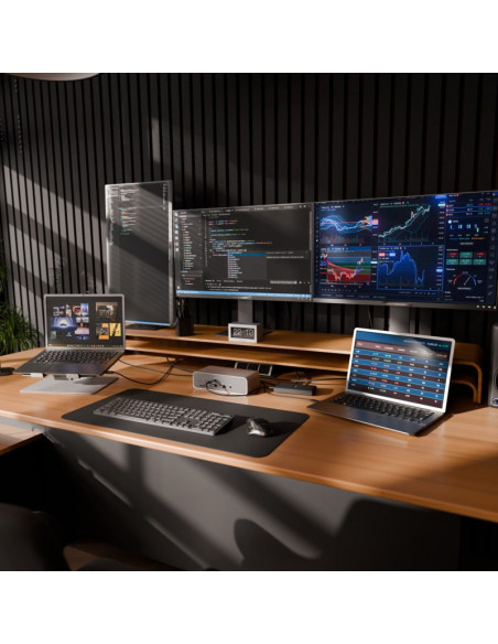 Targus Dock230Euz Stacja Dokująca Przewodowa Thunderbolt 5 Srebrny