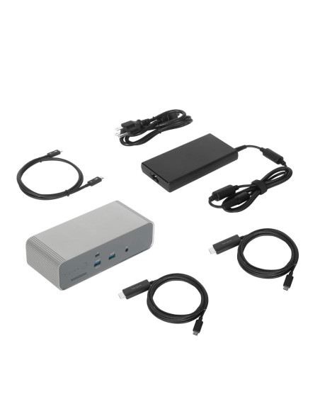 Targus Dock230Euz Stacja Dokująca Przewodowa Thunderbolt 5 Srebrny
