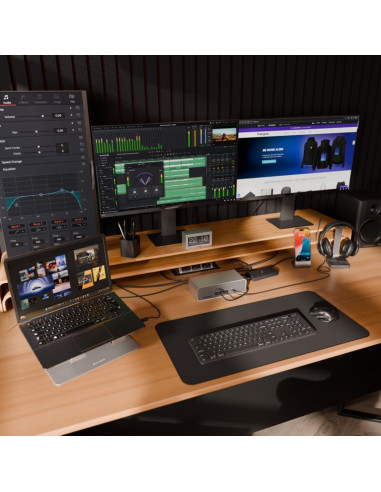 Targus Dock230Euz Stacja Dokująca Przewodowa Thunderbolt 5 Srebrny