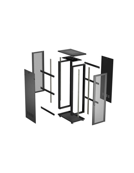 Lanberg Szafa Stojąca Rack 19" 27U 600X1000 Czarna