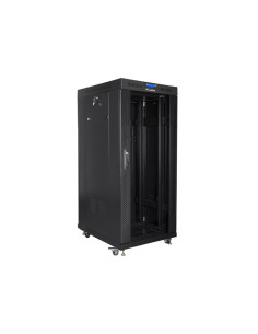 Lanberg Szafa Stojąca Rack 19" 27U 600X800 Drzwi Szklane Lcd Czarna Ff01-6827-12Bl (Flat Pack) 2