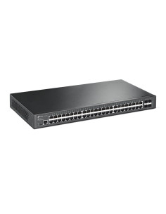 Tp-Link Jetstream Tl-Sg3452 Przełącznik Sieciowy Zarządzany L2 Gigabit Ethernet (10/100/1000) 1U Czarny 2
