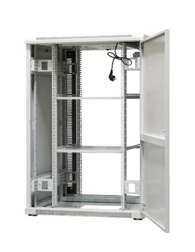 Emiternet Szafa Ramowa Stojąca 24U, Drzwi Przód Blacha/Szkło, 800X800X1180Mm (Szer./Gł./Wys.)