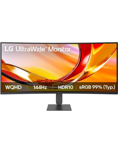 Lg 34U620B-B Monitor Komputerowy 86,4 Cm (34") 3440 X 1440 Px Wide Quad Hd Led Czarny